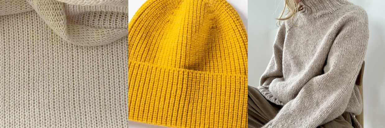 Knit sweaters or beanies