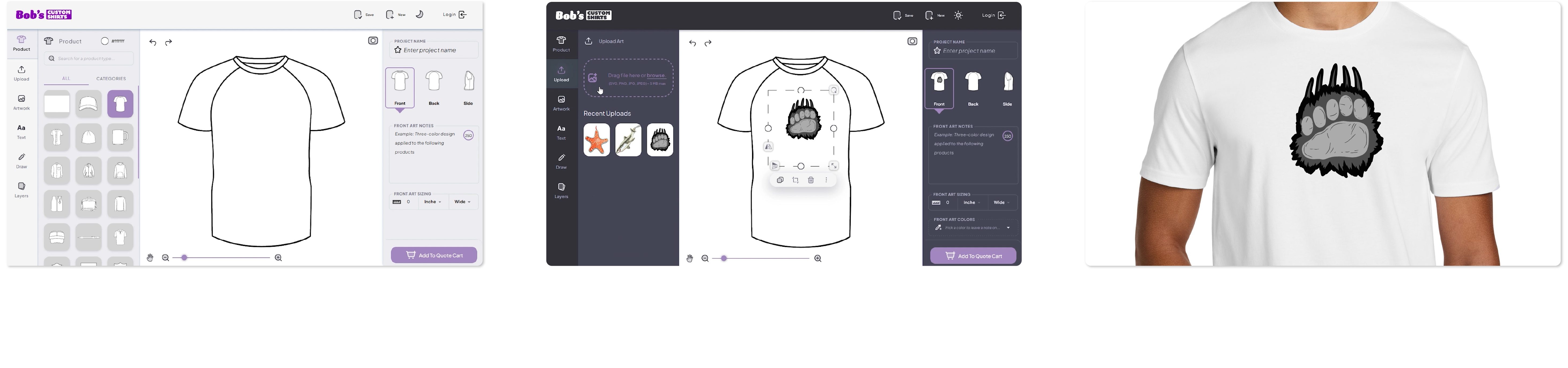 create your own t-shirt or logo design in Layout Lab the online design tool from Ignition Drawing